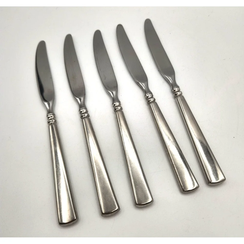 Oneida Easton Stainless Dinner Knives -  Lot of 5
